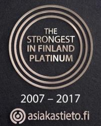 The Strongest in Finland Certificate