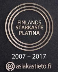 Finlands Starkasta Platina Certifikat