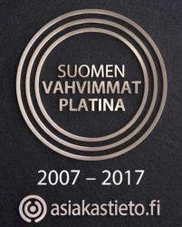 Asiakastiedon Suomen vahvimmat -sertifikaatti iso