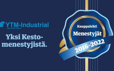 YTM:lle Kauppalehden Kestomenestyjä 2016-2022 -sertifikaatti